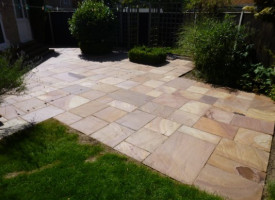 A freshly cleaned Patio