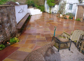 A freshly cleaned Patio