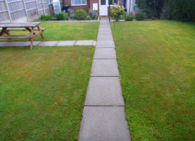 A freshly cleaned Patio