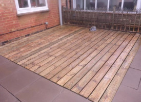 A freshly cleaned Patio