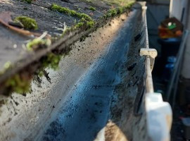 A freshly cleaned Gutter