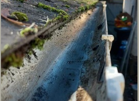 A freshly cleaned Gutter