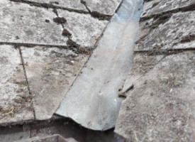 A freshly cleaned Gutter