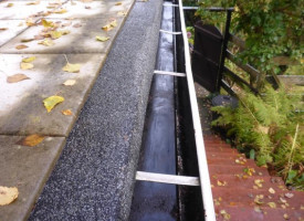 A freshly cleaned Gutter