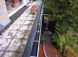A freshly cleaned Gutter